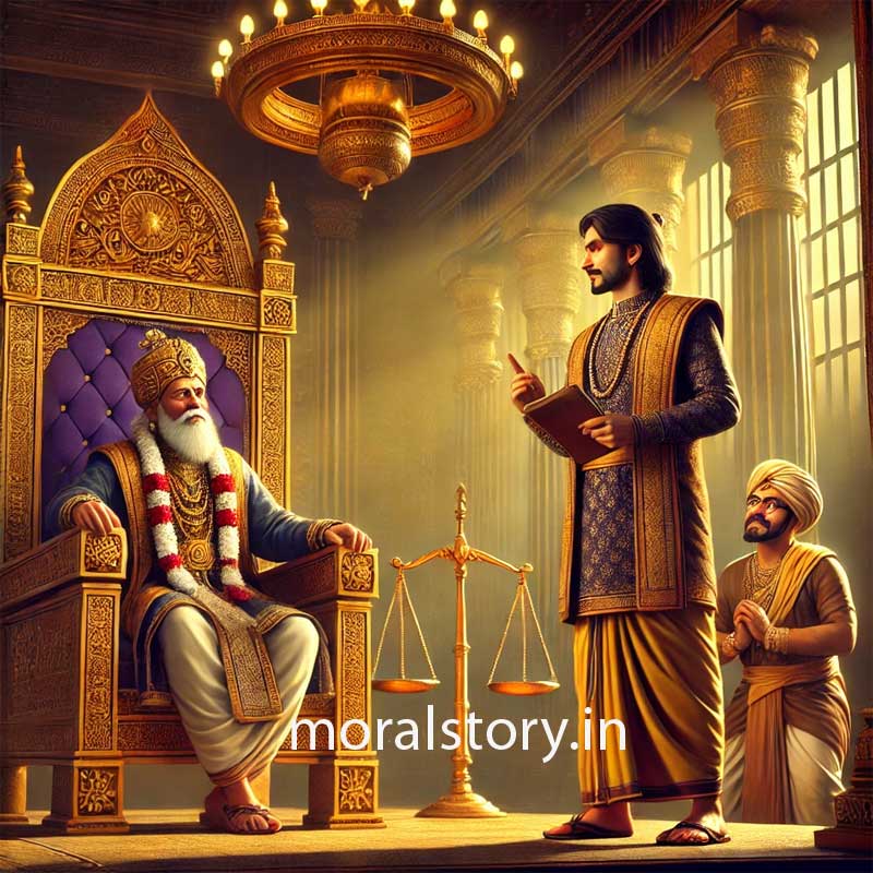 राजा की कहानी , बुद्धिमान मंत्री की कहानी , चालाक व्यापारी की कहानी , प्रेरणादायक हिंदी कहानियाँ, राजा और न्याय की कहानी , बुद्धिमानी की कहानी , नैतिक शिक्षा वाली कहानी , The story of the king , The story of the wise minister , The story of the clever businessman , Inspirational Hindi stories , Moral Stories in Hindi , The story of the king and justice , The story of wisdom , The story of moral education , MoralStory.in,