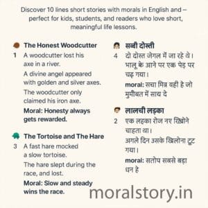 10 Lines Short Stories with Moral – Short & Powerful Life Lessons