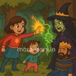 Amaira & Duggu , moral story in Hindi, Amaira and Duggu, fantasy adventure, evil princess story, kids short stories, king rescue story, Hindi kahani, bachchon ki kahaniyan, bravery and wisdom