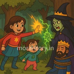 Amaira & Duggu Save the King from the Evil Princess &ndash; A Moral Story in Hindi & English