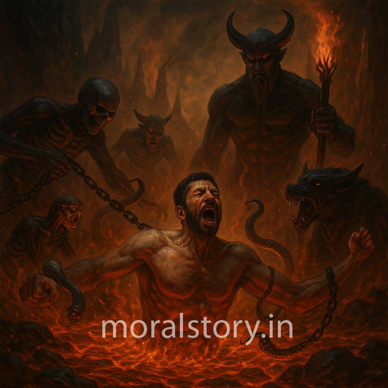 atankwadi ki kahani, jahannum ki saja, nark ki kahani, bad insaan ka anjaam, narak me kya hota hai, atankwadi ka punarjanm, bhayanak kahani, moral story in hindi, moralstory.in