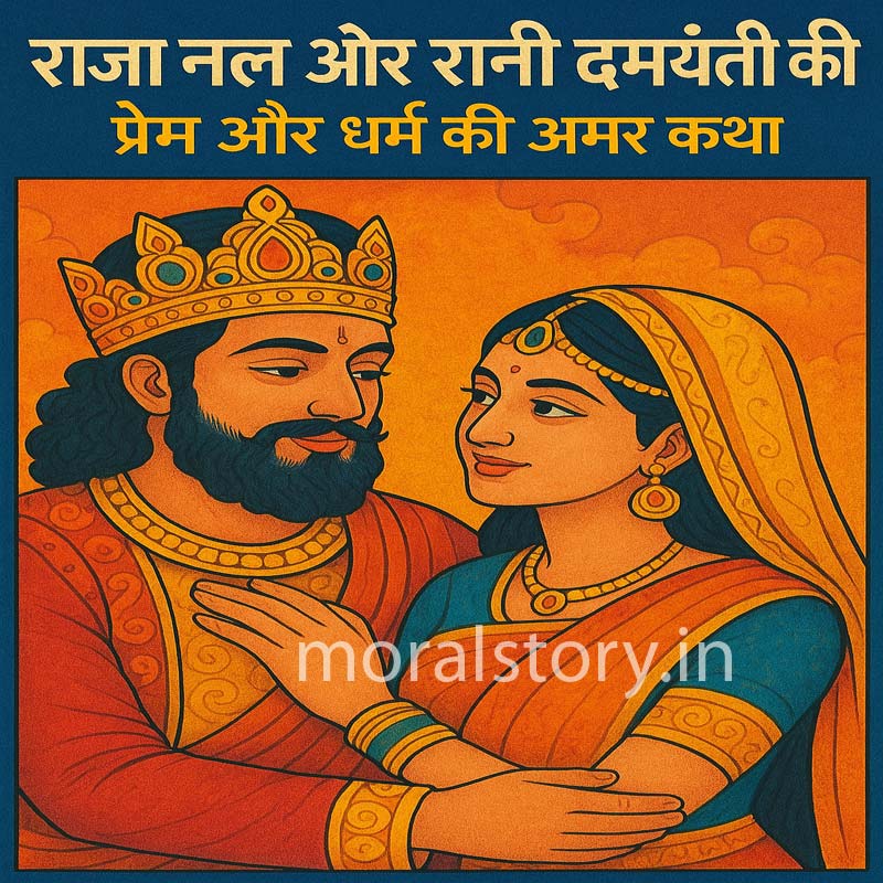 राजा नल और रानी दमयंती, Nala Damayanti story, प्रेम कहानी, हिंदू पौराणिक कथाएँ, नीतिकथाएं, सत्य और धर्म की कहानी, inspirational love story, moral stories, MoralStory.in