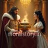 राजा रानी की कहानी, जादुई मटका, moral story in Hindi, inspirational story, fantasy tale for kids, magic pot story, Hindi English kahani, MoralStory.in