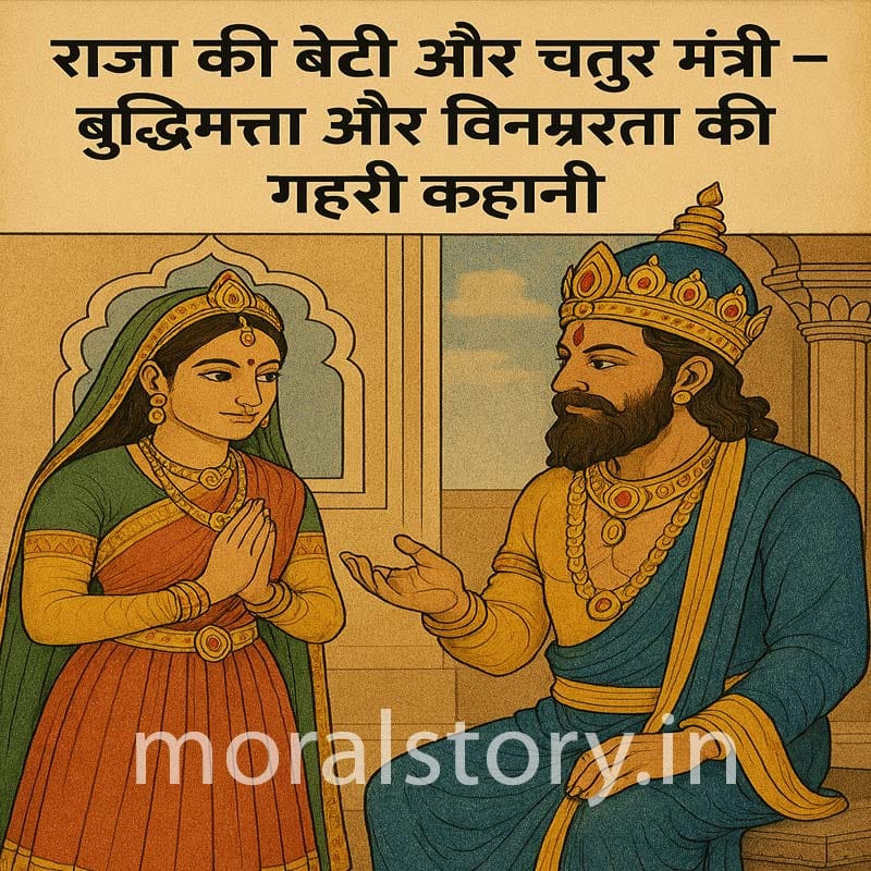राजा रानी की कहानी, चतुर मंत्री, राजकुमारी की कहानी, नैतिक शिक्षा की कहानी, moral stories in Hindi and English, wisdom tales, Raja ki beti ki kahani