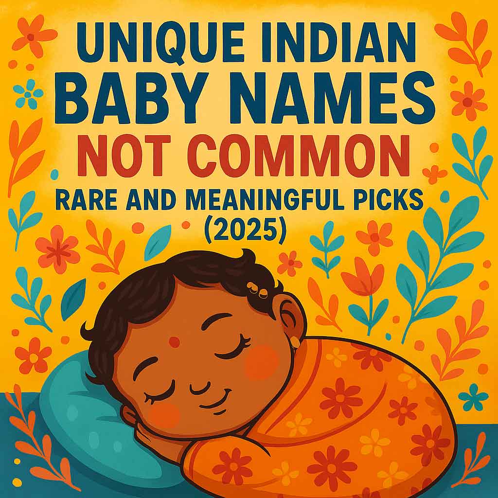 Unique Indian baby names, rare Hindu names, modern Sanskrit baby names, Indian baby names not common, uncommon Indian names, rare baby girl names India, moralstory.in baby names