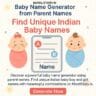 baby name generator from parents, Indian baby name generator, name mixer tool, baby boy girl names by parent name, baby name ideas India, baby names at moralstory.in