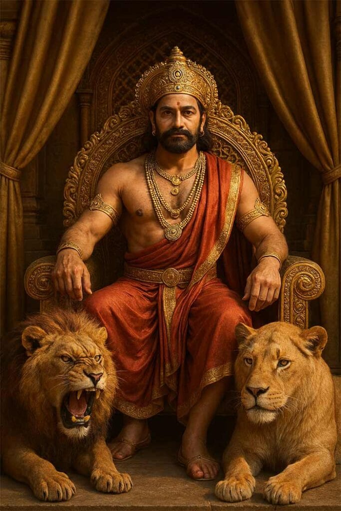 Raja aur do sher ki kahani, moral story in hindi, raja ki kahani, sher ki kahani, hindi kahaniyan, moralstory.in, baccho ki kahani, kahani hindi mein