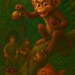 एक बंदर का बदला, द अनफॉरगिविंग मंकी, पंचतंत्र कहानी, moral story in hindi, revenge story, animal stories, हिंदी नैतिक कहानियाँ, moralstory.in