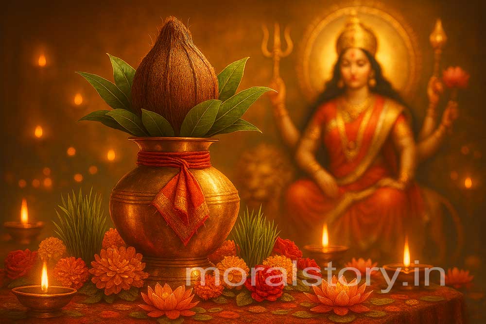 कलश स्थापना, Navratri Kalash Sthapana, नवरात्रि कलश स्थापना विधि, कलश स्थापना का महत्व, Navratri puja vidhi, नवरात्रि शुभ मुहूर्त, Kalash Sthapana, Navratri Kalash, Kalash Vidhi, Importance of Kalash Sthapana, Navratri rituals, Kalash significance