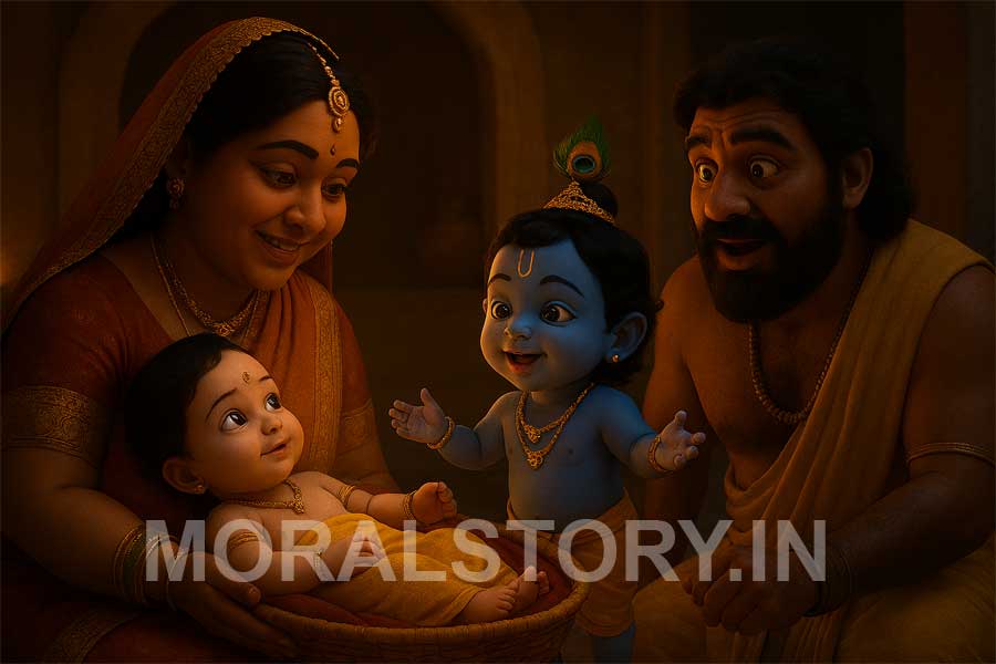 श्री राधा रानी की कहानी, राधा कृष्ण का पहला मिलन, Radha Krishna story in Hindi, Radha Janm katha, Radha Krishna divine love story, moralstory.in Radha Krishna, Radha eyes opening story