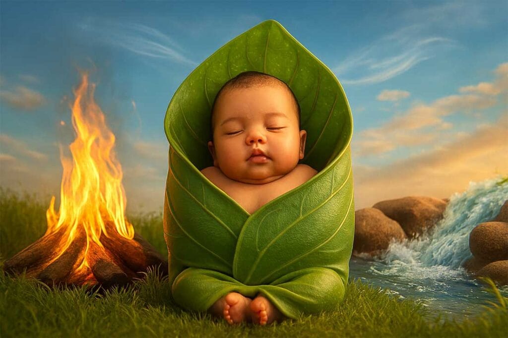 baby names inspired by nature, elemental baby names, earth water fire air names, indian baby names from nature, modern eco baby names 2025, nature themed baby names, sanskrit nature baby names, indian baby names inspired by five elements