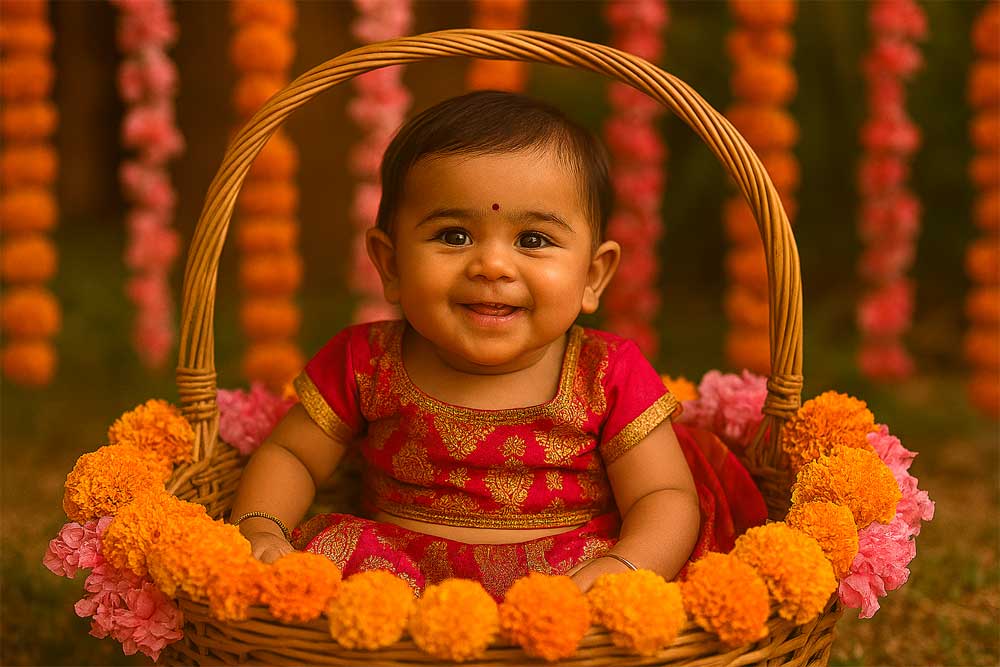 unique baby girl names in india 2025, modern hindu girl names, muslim baby girl names, trending indian girl names, sanskrit girl names, cute indian baby girl names, mythological girl names, short baby girl names india, indian girl names with meanings