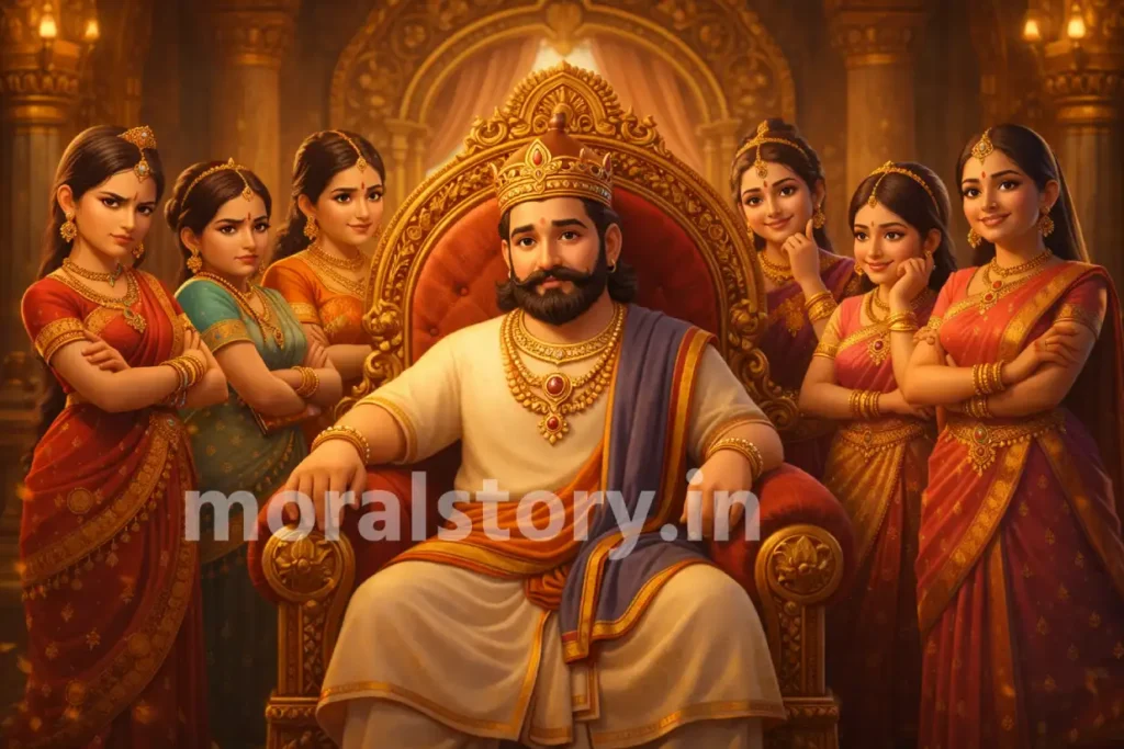 एक राजा की 7 रानी थी, raja rani ki kahani, raja rani story in hindi, राजा रानी नैतिक कहानी, raja rani hindi kahaniya, kids hindi kahani raja rani, राजा और रानी की कहानी बच्चों के लिए, moral story king queen, moralstory.in