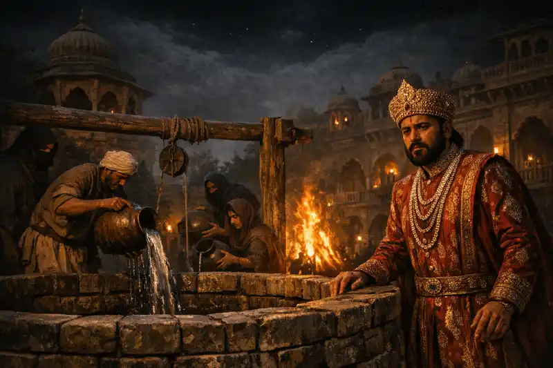 महामारी की कहानी, दूध का कुआं कहानी, responsibility moral story in hindi, samajik zimmedari kahani, moral story on responsibility, hindi kahani with moral, social responsibility story, king and kingdom story, inspirational hindi story, society moral story