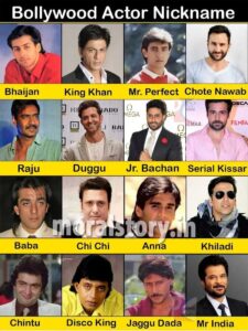 Bollywood Actor Nicknames (Popular Pet Names of Celebrities)