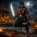 Karuppusami story, South Indian folklore, Guardian deity story, Karuppusami legend, Indian village folklore, Story of justice and protection, Inspirational mythological story