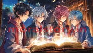 Magic Book and Four Friends