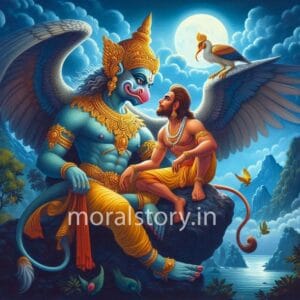 हनुमान और गरुड़ का अहंकार – एक पौराणिक प्रेरणादायक कहानी