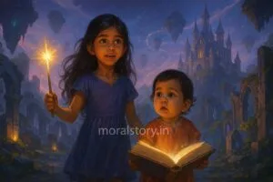 जादू की कहानी, बच्चों की हिंदी कहानी, अमायरा डुग्गू मैजिक सीरीज़, moralstory.in fairy tales, forgotten magic land, hindi english kids story, magical kingdom story, kids adventure with moral