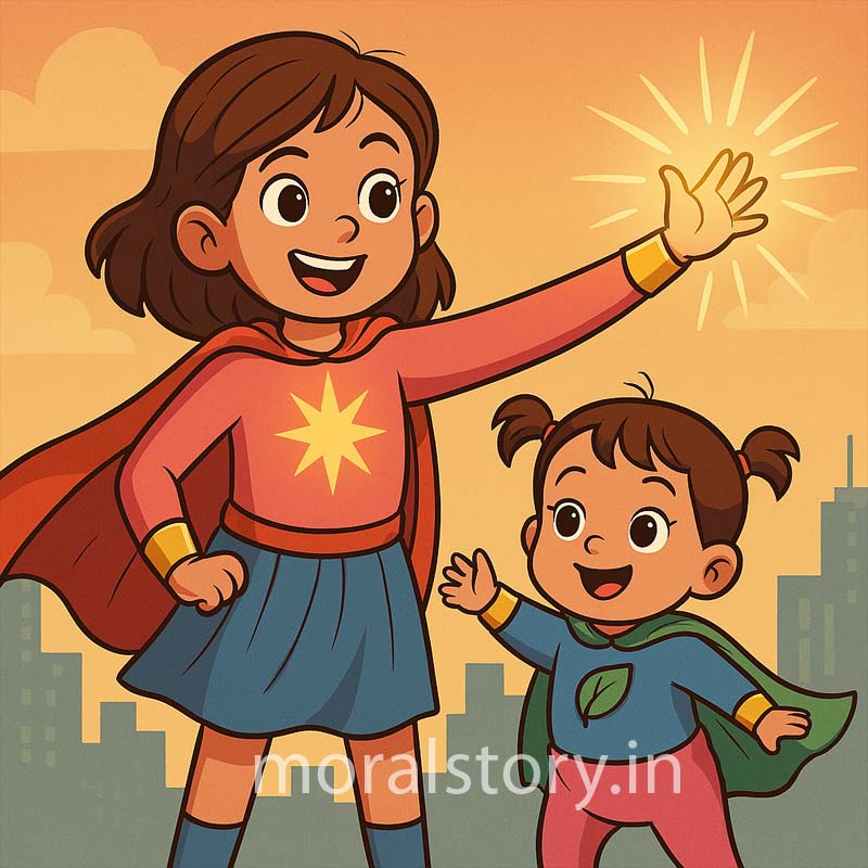 moral story in Hindi, kids superhero story, Amaira and Duggu, Guardians of Good, moral story in English, Hindi kahani, bachchon ki kahaniyan, superpower story, short stories with morals