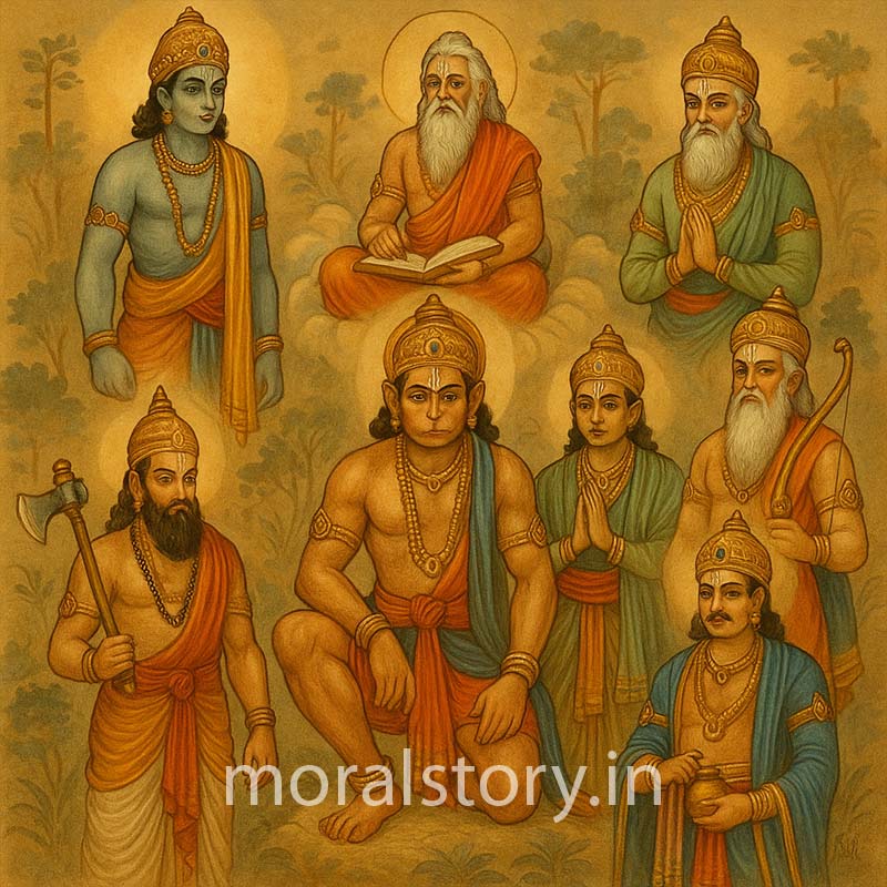 7 चिरंजीवी, chiranjeevi meaning, chiranjeevi list hindi, immortal legends hinduism, अमर व्यक्ति, 7 immortal beings in hinduism, ved vyas, ashwatthama, hanuman, moralstory.in