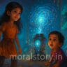 Amaira Duggu Magic Series, AI Magic Machine Story, Hindi English Magical Story, बच्चों की जादुई कहानी, moralstory.in kids story, artificial intelligence fairy tale