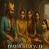राजा की बेटियों की कहानी, चार राजकुमारियों की कहानी, प्रेरणात्मक राजा रानी कहानी, powerful princess story, king daughters Indian tale, Hindi moral story, daughters of the king, best royal stories