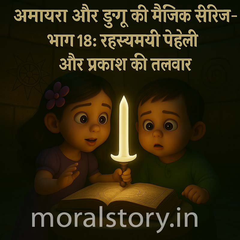 Amaira Duggu Magic Series Part 18, प्रकाश की तलवार, रहस्यमयी पहेली, बच्चों की नैतिक कहानियाँ, Hindi kids stories, sword of light, fantasy adventure, magical story, storytelling for children, moralstory.in