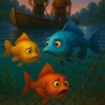 तीन मछलियों की कहानी, पंचतंत्र कहानी, moral story in Hindi, wisdom story, Hindi moral stories, time management story, बुद्धिमानी की कहानी, moralstory.in