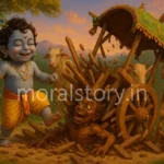शकटासुर वध की कहानी, Shakatasura Vadh in Hindi, Krishna kills Shakatasura, श्रीकृष्ण की बाल लीलाएँ, Radha Krishna Stories, moralstory.in