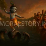 कालिया नाग दमन की कहानी, Krishna Kaliya Naag story, कालिया मर्दन, श्रीकृष्ण बाल लीलाएँ, यमुना तट की कथा, Hindu moral stories, Radha Krishna stories, moralstory.in