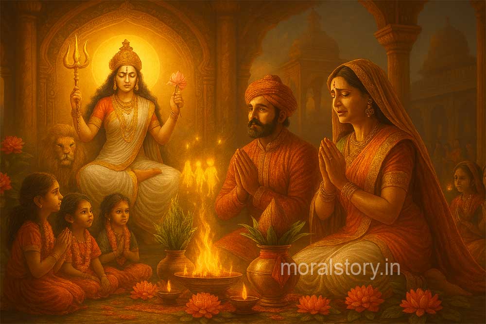 राजा रानी और नवरात्रि का चमत्कार, राजा रानी की कथा, Navratri miracle story, नवरात्रि चमत्कार, राजा रानी और नवरात्रि, नवरात्रि प्रेरणादायक कथा, Raja Rani Navratri story, Navratri miracle, inspiring Navratri tale, Raja Rani and Durga puja, Navratri significance