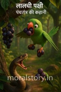 लालची पक्षी कहानी, पंचतंत्र की कहानियाँ, greedy bird story in hindi, moral story in hindi, बच्चों की कहानियाँ, greedy bird panchatantra, moralstory.in