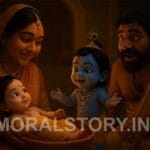 श्री राधा रानी की कहानी, राधा कृष्ण का पहला मिलन, Radha Krishna story in Hindi, Radha Janm katha, Radha Krishna divine love story, moralstory.in Radha Krishna, Radha eyes opening story