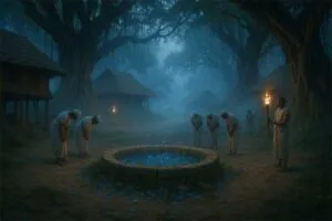 Kantara Tulu folklore story, Kantara true story, Kantara Devakund legend, disappearing well story, Tulu mythology, Panjurli Daiva story, Bhoota Kola ritual, Kantara moral story, Indian folk tales, Kantara legend explained, moralstory.in