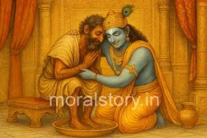 कृष्ण और सुदामा , कृष्ण और सुदामा की कहानी, Krishna Sudama Story in Hindi, true friendship story, moralstory.in, श्रीकृष्ण की कथा, bhakti stories, Radha Krishna friendship