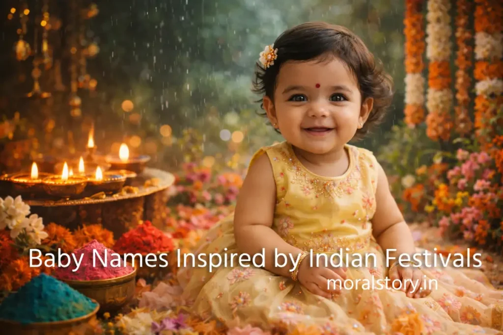 baby names inspired by festivals, indian festival baby names, diwali baby names, holi names for baby, navratri baby names, indian seasonal baby names, baby names based on spring, monsoon baby names, hindu festival baby names 2025