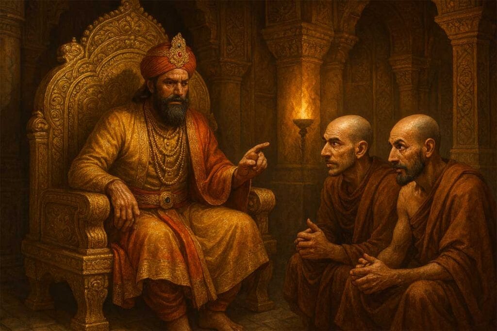 Raja aur 2 shatir chor story, clever thieves king story, Hindi moral story thieves, king and thieves inspirational tale, बुद्धिमान राजा कहानी, long thief story in hindi, moralstory.in story, shatir chor ki kahani, children story king