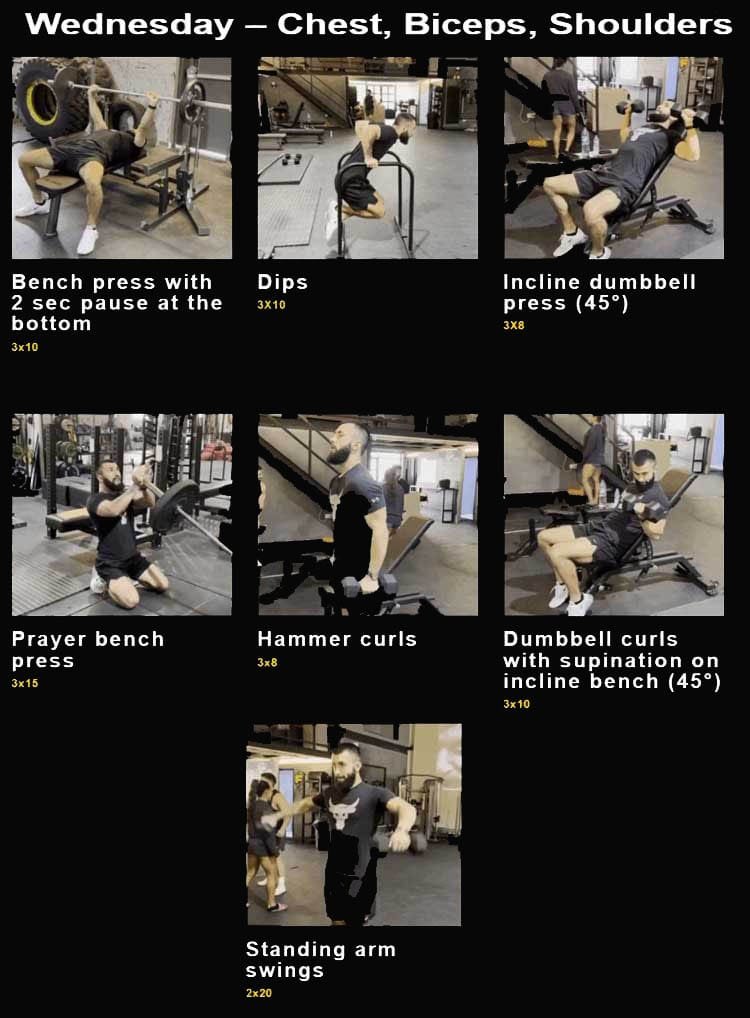 Anatoly 8 Week Workout Plan (Complete Strength & Hypertrophy Program) 3 anatoly-chest-biceps-and-shoulder-exercise