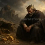 raja aur lalach ka ant, lalach ki kahani hindi, greed moral story hindi, raja lalach story, inspirational moral story, moralstory.in