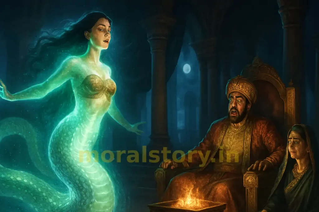 राजा और मायावी नागिन, The King and the Enchanting Serpent,Raja Aur Mayavi Nagin Ki Kahani , raja aur mayavi nagin kahani, nagin ki kahani hindi, fantasy moral story hindi, mysterious nagin story, raja aur nagin ki kahani, moralstory.in