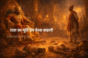 Raja Ka Murti Prem, राजा का मूर्ति प्रेम, moral story in hindi, inspirational hindi story, justice moral story, raja ki kahani, caring for others story, parhit chintan kahani, hindi prernadayak kahani, short moral story for students
