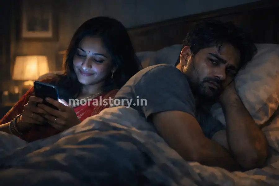 पति पत्नी के रिश्ते में बढ़ती दूरियां, emotional relationship story hindi, heart touching marriage story, trust issues in relationship hindi, emotional husband wife story, marriage breakup story hindi, modern relationship story, love and betrayal story, sad emotional story hindi, relationship trust story, पति पत्नी के रिश्ते में भावनात्मक दूरी, emotional marriage story in hindi, relationship trust issues story, मोबाइल और रिश्तों की कहानी, emotional betrayal story hindi, husband wife emotional story, heart touching married life story, modern couple relationship problems