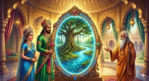 राजा रानी की कहानी, जादुई शीशा कहानी, बच्चों की कहानी, हिंदी लोककथा, नैतिक कहानी, राजा और रानी, प्रेरणादायक कहानी, बच्चों के लिए हिंदी कहानी, जादुई कहानी, bedtime story hindi
