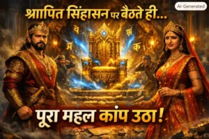 राजा और रानी का श्रापित सिंहासन, राजा और रानी की कहानी, हिंदी कहानी, राजा रानी की कहानी, प्रेरणादायक कहानी, रहस्यमयी कहानी, moral story in Hindi, Hindi fairy tale, king queen story Hindi, bedtime story Hindi, Hindi kahani for kids, magical throne story, inspirational Hindi story, fantasy Hindi story
